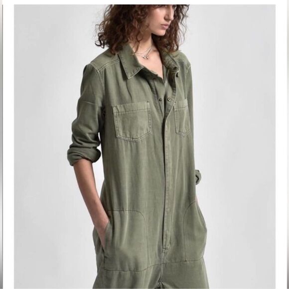 NWT $239 One teaspoon utility jumpsuit XXS super khaki - Picture 3 of 6